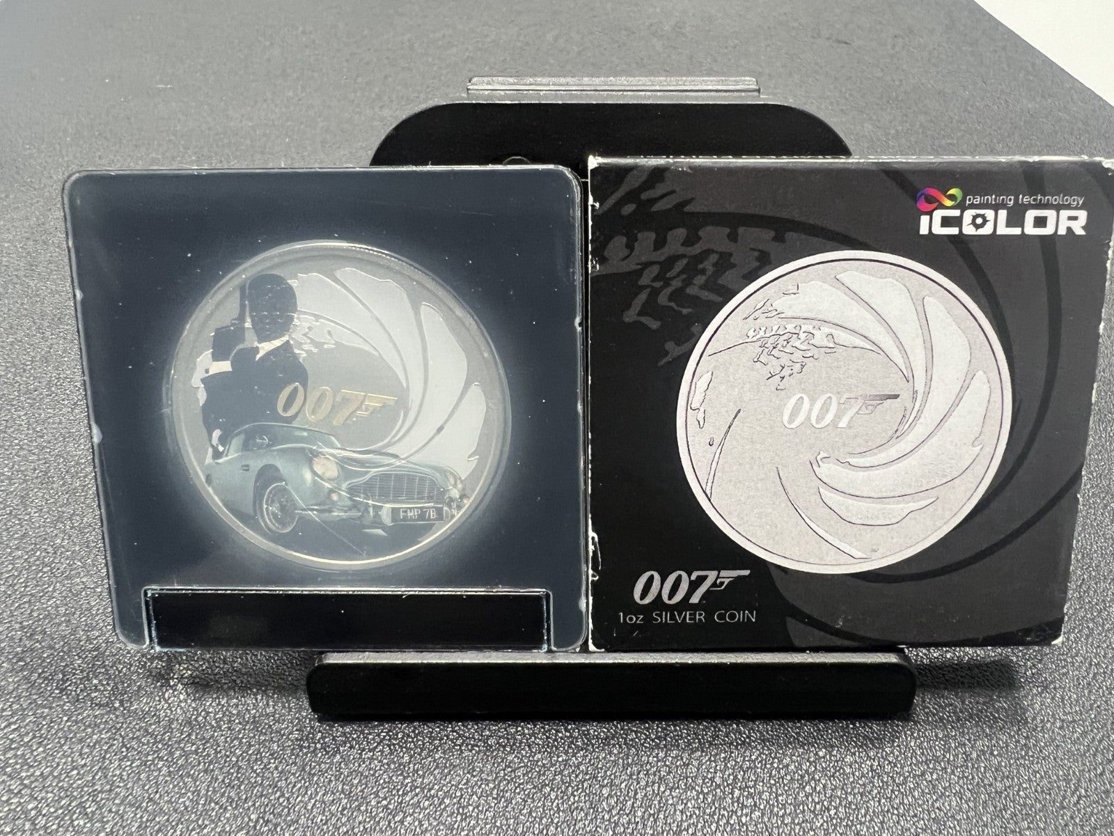 007 JAMES BOND Limited edition 1 oz. Silver Coin – Colorized set of 7– .999 Fine